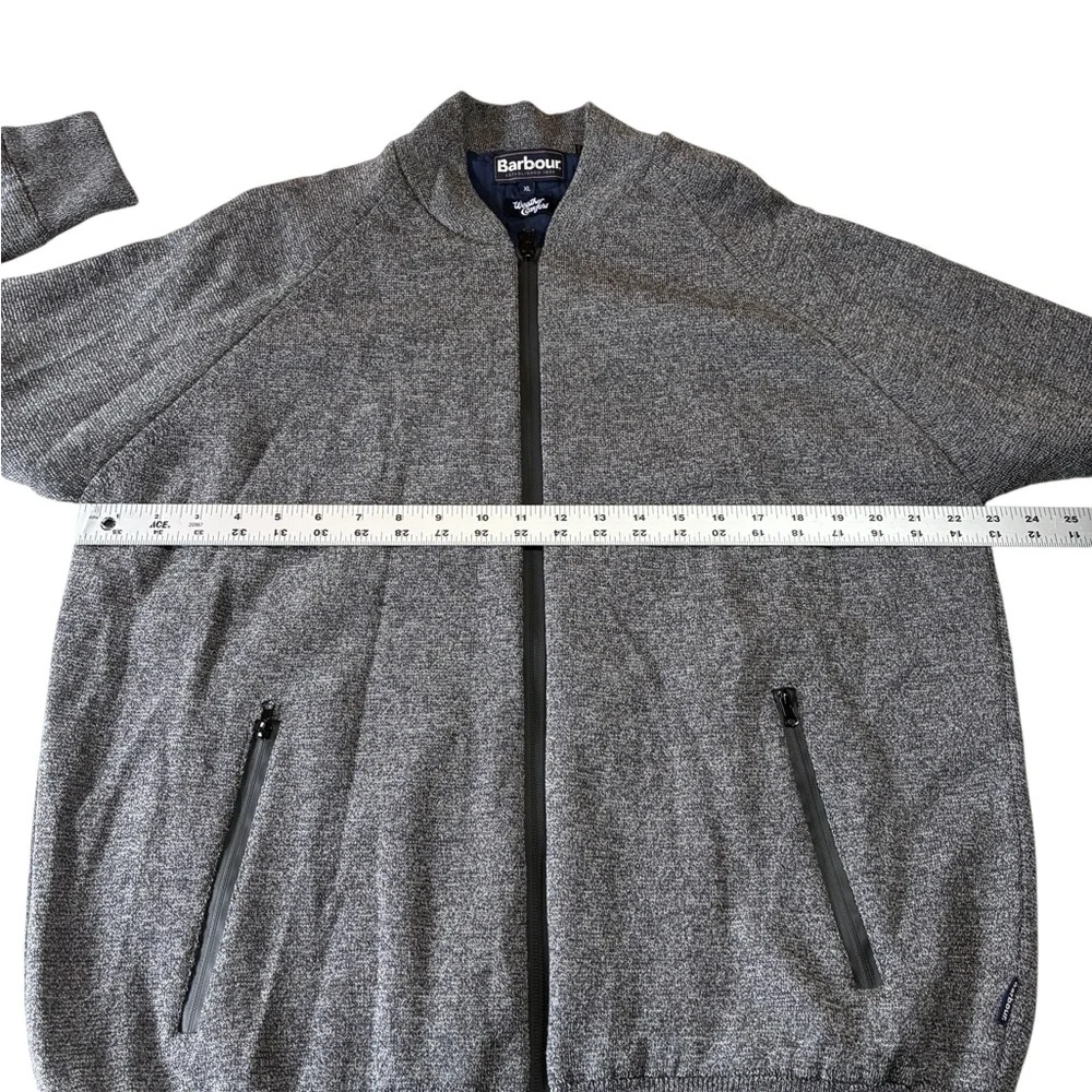 Barbour Becket Zip Through Jacket in Gray, Men’s Size XL, 100% Wool, Fully Lined